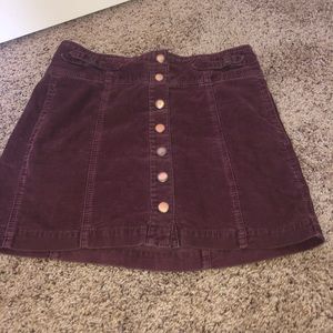 Vintage Maroon Corduroy skirt